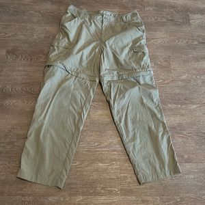 Columbia Omni-shade PFG convertible pants hiking fishing nylon L